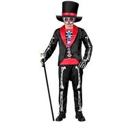 Widmann Dia De Los Muertos (Tailcoat With Shirt, Pants, Hat, Mask) (104 cm / 2-3