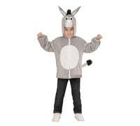 Widmann Donkey In Soft Plush (Hoodie With Mask) (98 cm / 1-2 Years) Grey