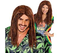 Dreadlocks Wig National 60's Fancy Dress - Brown