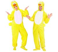 Widmann Duck In Soft Plush (Hooded Jumpsuit With Mask) (M/L - h 175 cm) Yellow