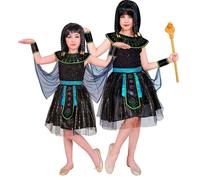 Widmann Egyptian Queen (Dress With Cape, Bracelets) (140 cm / 8-10 Years) Black