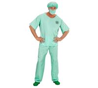 Widmann Emergency Room Doctor (Shirt, Pants, Hat, Face Mask) (S) Turquoise / Lig