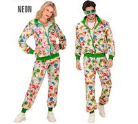Widmann 45132 Costume tracksuit, Euro party fashion, Multicoloured, M