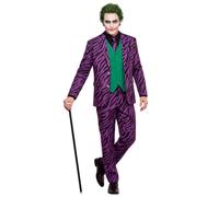 W WIDMANN MILANO Party Fashion - Evil Clown Costume for Men, Clown, Circus, Horror, Psycho, Jester, Joker, Halloween, Carnival, Theme Parties