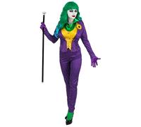 Widmann Evil Clown (Jacket With Shirt And Vest, Pants, Gloves) (L) Purple / Lila
