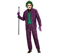 Widmann Evil Clown (Jacket With Vest, Pants, Tie) (L) Purple / Lila