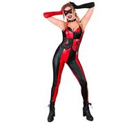 W WIDMANN MILANO Party Fashion 30391 Evil Harlequin Costume, Red-Black, S