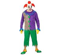 Widmann-Evil Joker Costume for Men, Multicoloured, (M), 01962