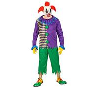 WIDMANN-Evil Joker Costume for Men, Multicoloured, (S), 01961