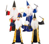 Widmann Fantasy Wizard (Robe, Hat) (158 cm / 11-13 Years) Blue
