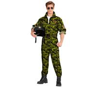 W WIDMANN MILANO Party Fashion - Women's Fighter Jet Pilot Costume, Aviation, Americans, Soldiers, Military, Carnival, Theme Parties