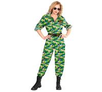 W WIDMANN MILANO Party Fashion - Women's Fighter Jet Pilot Costume, Jumpsuit, Aviation, Soldier, Military, Carnival, Theme Parties