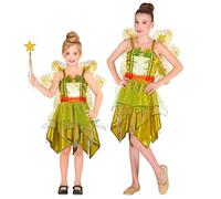 Widmann Forest Fairy (Dress, Wings) (116 cm / 4-5 Years) Green