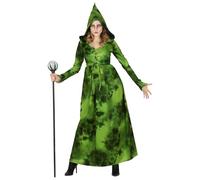 Widmann - Forest witch costume, dress with hood, witch, sorceress, magician, theme party, Halloween, Walpurgis night