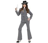 Ladies Gangster Woman Costume Extra Large UK 18-20 for 20s 30s Mob Capone Bugsy Fancy Dress