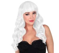 Widmann Generic 02985 Bella Wig, Heat-Resistant, Styling with Straighteners, Synthetic Hair, Disco Fever, Theme Party, Carnival, Multicoloured, Standard Size