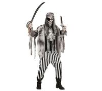 Widmann Ghost Ship Pirate (Shirt With Bone Chest, Jacket, Pants, Bandana, Eye-Pa