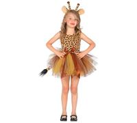 W WIDMANN MILANO Party Fashion - Animal Costume for Girls with Headdress, Tutu and Tail, Ballerina, Zoo, Carnival, Theme Parties