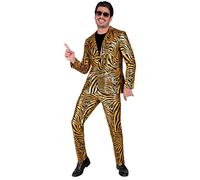 Widmann Gold Animalier Party Fashion Suit (Jacket, Pants) (L) Gold