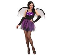 Widmann Gothic Fairy (Dress, Wings, Fingerless Gloves) (M) Purple / Lila