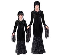 Widmann Gothic Lady (Hooded Dress) (158 cm / 11-13 Years) Grey