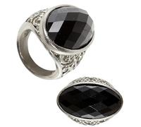 Widmann ? Gothic Ring With Gemma Unisex-adult, Black, One Size, vd-wdm05720