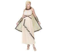 Widmann Greek/Roman Goddess (Dress With Cape, Arm Warmers, Headpiece) (S) Beige