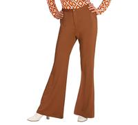 Widmann GROOVY 70'S LADY PANTS BROWN SMALL AND MEDIUM FOR FANCY DRESS COSTUME
