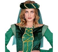 WIDMANN - Hair Wreath Medieval with Veil, Headpiece, Damsel, Fairy Tale, Theme Party, Carnival