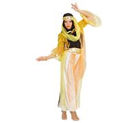 Ladies Harem Dancer Gold Ladies Costume Small UK 8-10 for Middle East Indian Arab Fancy Dress