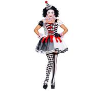 Widmann Miss Harlequin 09519 Women's Costume Black/White XS