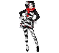 WIDMANN-Harlequin Horror Costume Woman, Multicoloured, (M), 08002