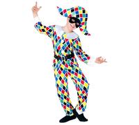 Widmann Harlequin (Jacket, Pants, Belt, Hat) (116 cm / 4-5 Years) Different Colo