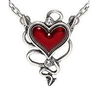 Widmann Heart Gemstone Necklace ? Evil Womens, Red, One Size, vd-wdm46756