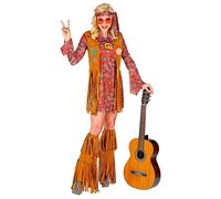 Widmann Hippie (Dress, Vest, Headband, Fringe Boot Covers) (XS) Different Colors