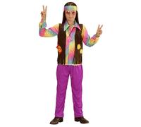 Widmann Hippie (Dress With Vest, Headband) (158 cm / 11-13 Years) Different Colo