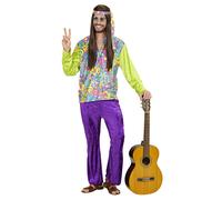 Mens Deluxe Phychedelic Velvet Hippy Man