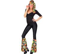 Widmann - Hippie Set 60s / 70s Headband and Leg Warmers Hippie Reggae Flower Power