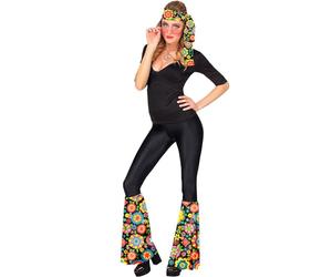 Widmann - Hippie Set 60s / 70s Headband and Leg Warmers Hippie Reggae Flower Power