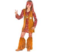 Widmann Hippie (Shirt, Pants, Headband, Necklace) (158 cm / 11-13 Years) Differe