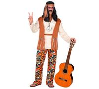 Widmann Hippie (Shirt With Vest, Pants, Belt, Headband) (L) Different Colors
