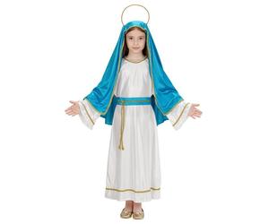Widmann Holy Mary (Robe, Belt, Headpiece, Halo) (128 cm / 5-7 Years) White