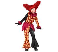 Widmann Horror Clown (Coat, Ruff, Pants) (116 cm / 4-5 Years) Different Colors
