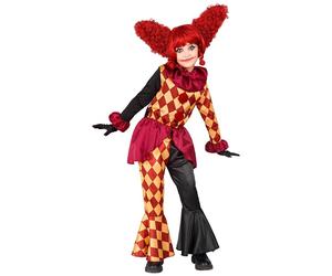 Widmann Horror Clown (Coat, Ruff, Pants) (140 cm / 8-10 Years) Different Colors