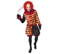 Widmann Horror Clown (Coat, Ruff, Pants) (S) Different Colors