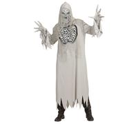 Widmann Howling Ghost (Hooded Robe, Gloves, Mask) (M) Grey