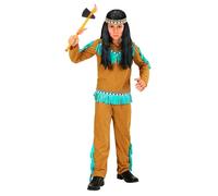 Widmann Indian (Coat, Pants, Headband) (116 cm / 4-5 Years) Brown