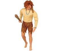 Mens Jungle Man with Muscles Costume Large UK 42/44" for Tropical Africa Indiana Fancy Dress