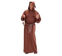 Mens Deluxe Monk Costume Small UK 38/40" for Friar Jedi Fancy Dress