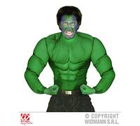 Widmann Kid?s Dressing Up Costume Green Muscle Shirt | With six pack look for superhero or villain costumes, carnival, Halloween